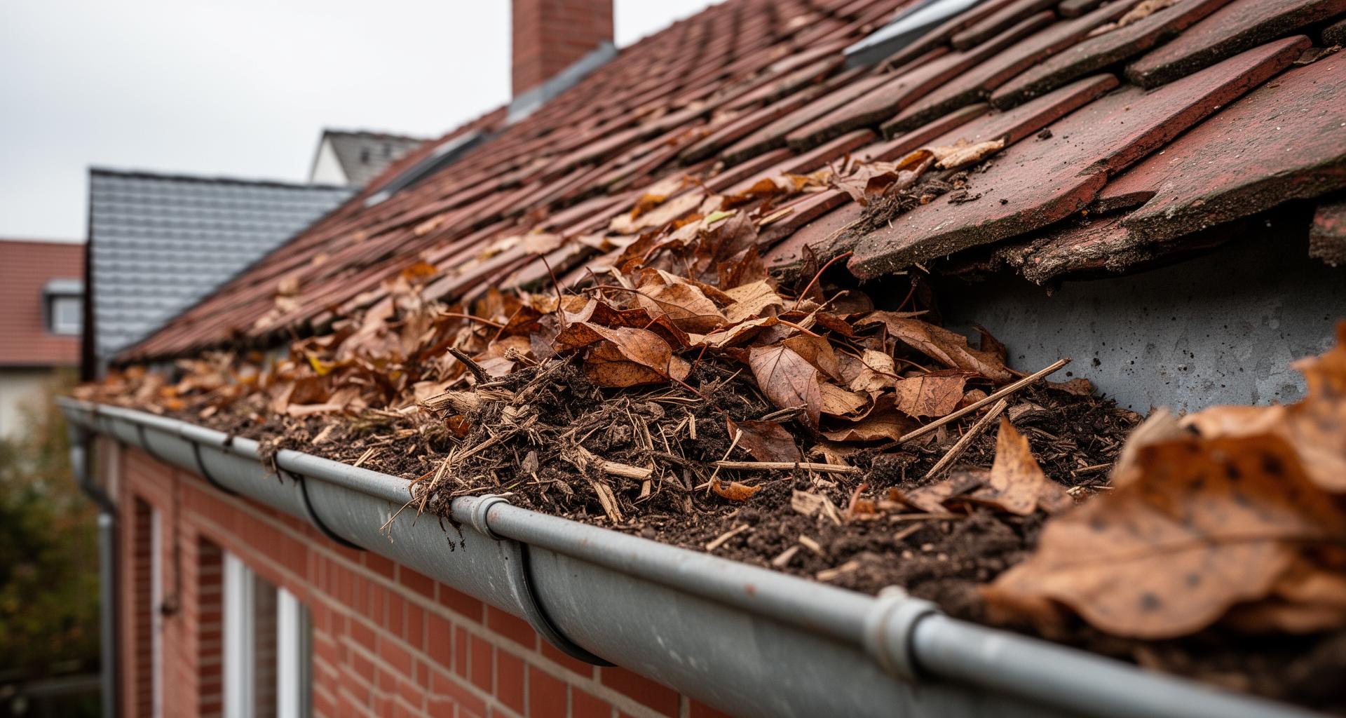 Rinnenreinigung durch Dachdeckermeister Hornus